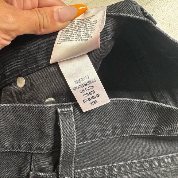 AGOLDE Cherie High Rise Straight Jeans In Distortion Size 26 - Picture 6 of 8